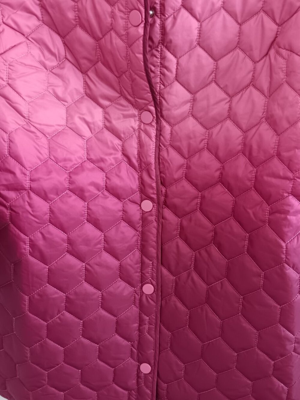 Susan Graver Ombre Padded Jacket with Snap Front, Sz M a656551 - Picture 5 of 5